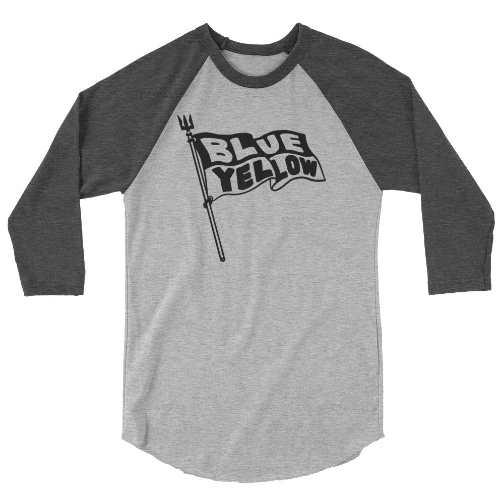 Blue Yellow Flag - 3/4 sleeve raglan shirt