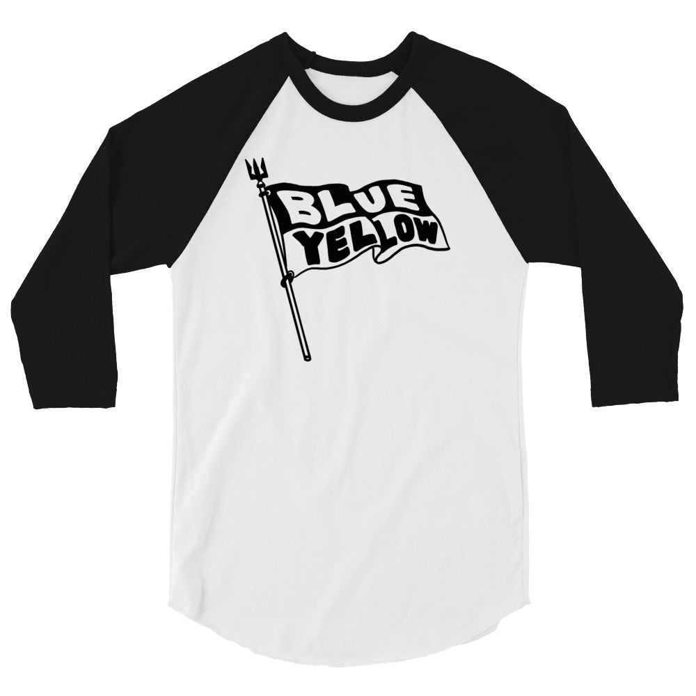 Blue Yellow Flag - 3/4 sleeve raglan shirt