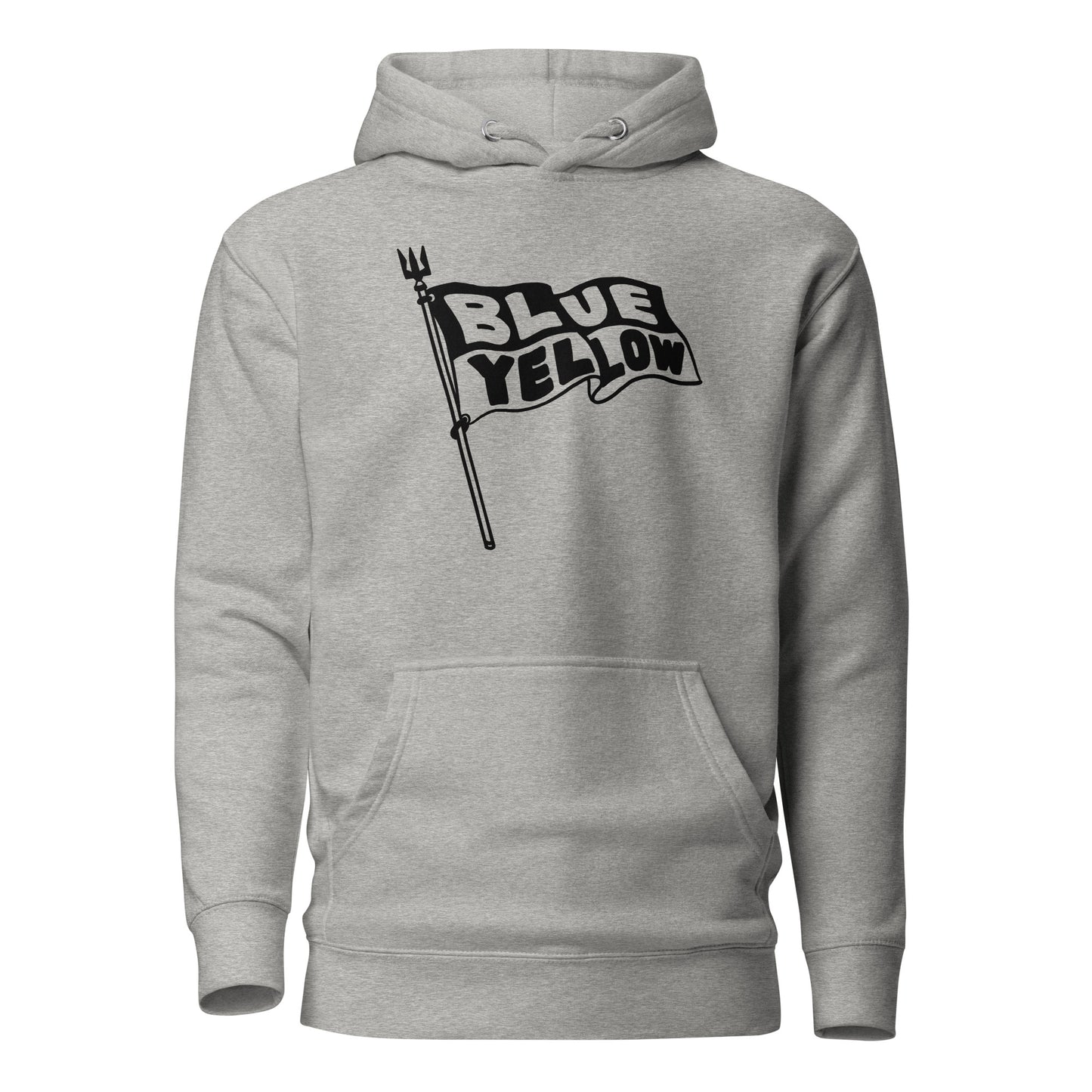 Blue Yellow Flag - GREY - Unisex Hoodie