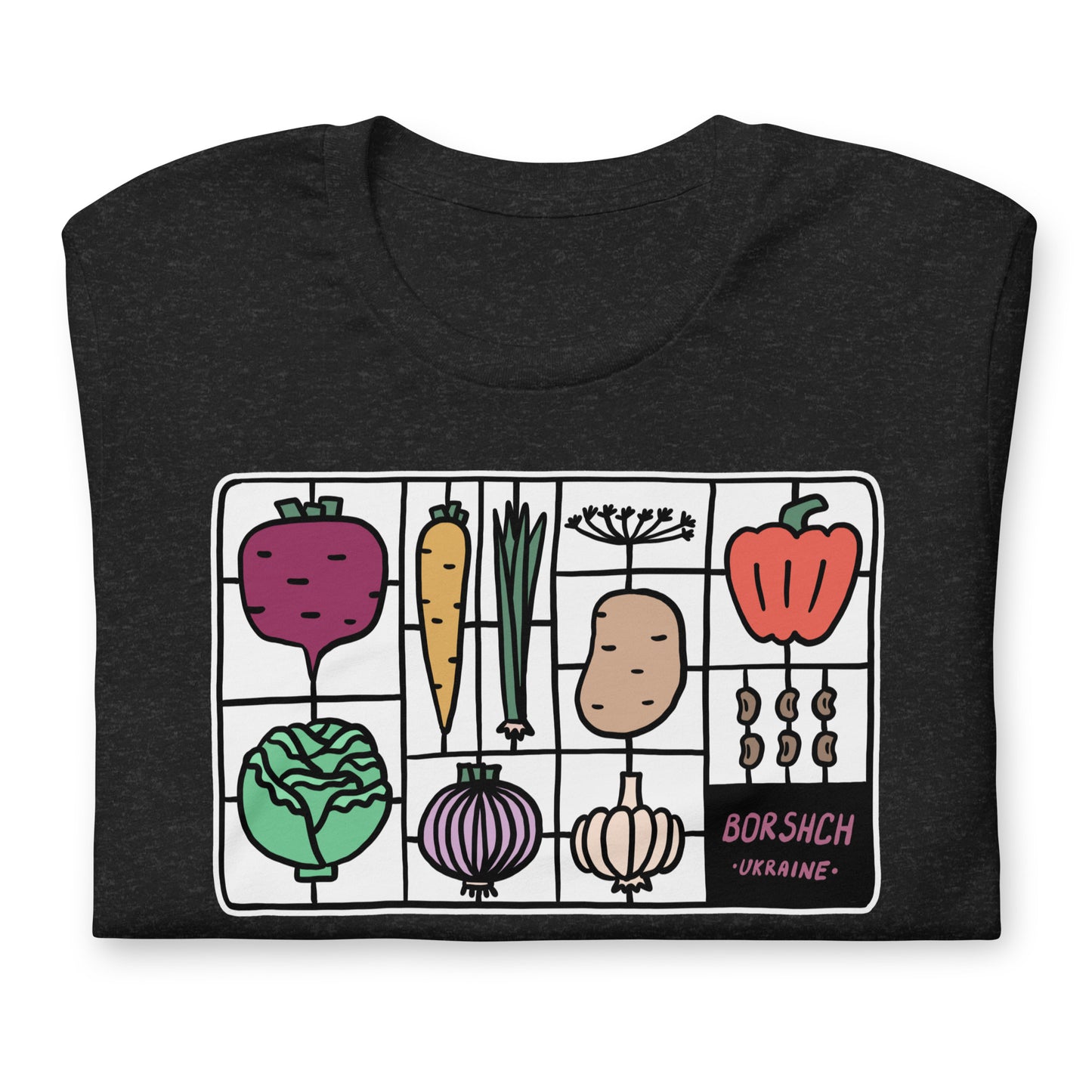 Borshch - BLACK - Unisex t-shirt