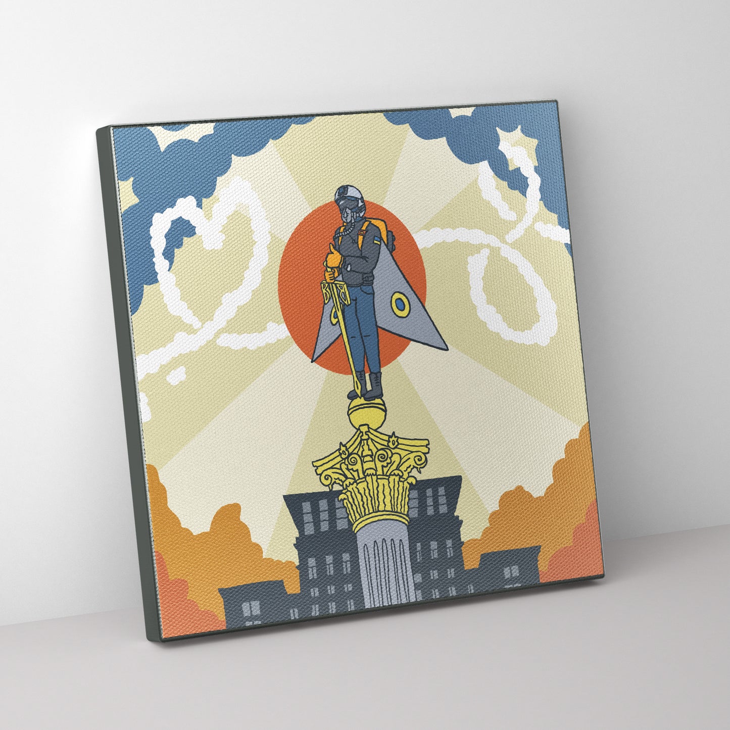 Canvas 14"-14" - The Ghost of Kyiv