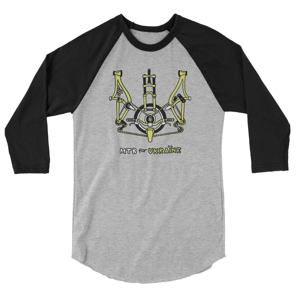 MTB for Ukraine - 3/4 sleeve raglan shirt