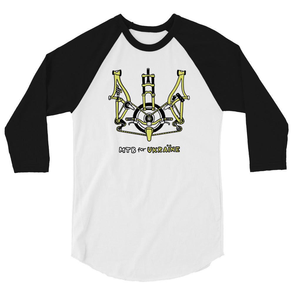 MTB for Ukraine - 3/4 sleeve raglan shirt