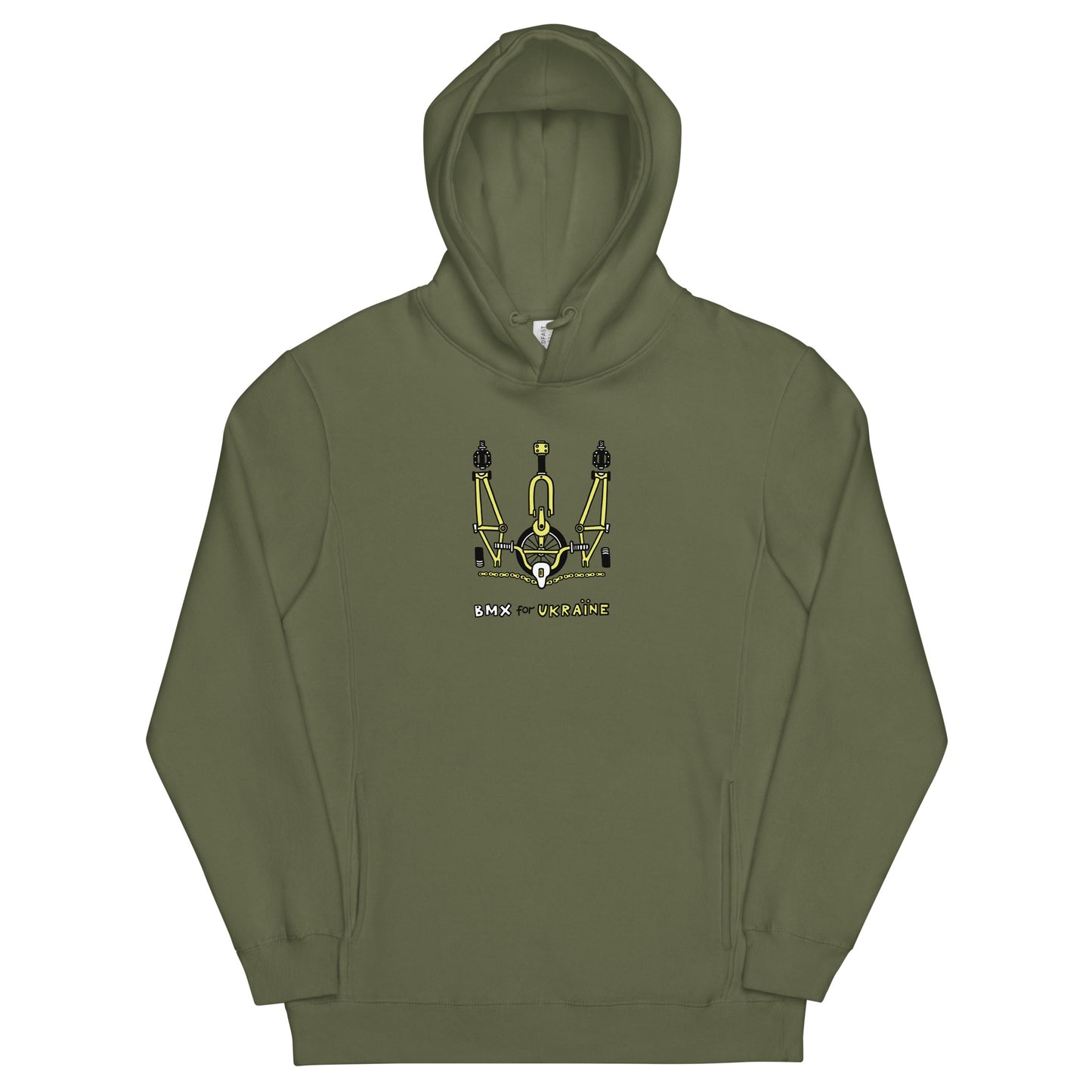BMX for Ukraine - Unisex fashion hoodie
