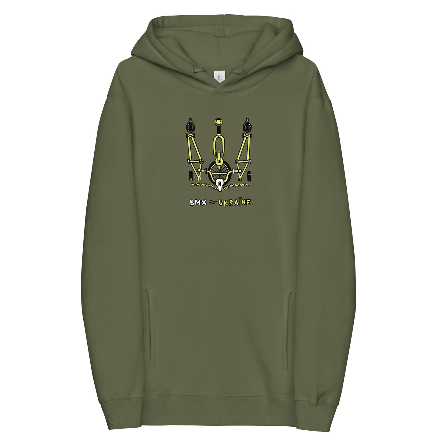 BMX for Ukraine - Unisex fashion hoodie