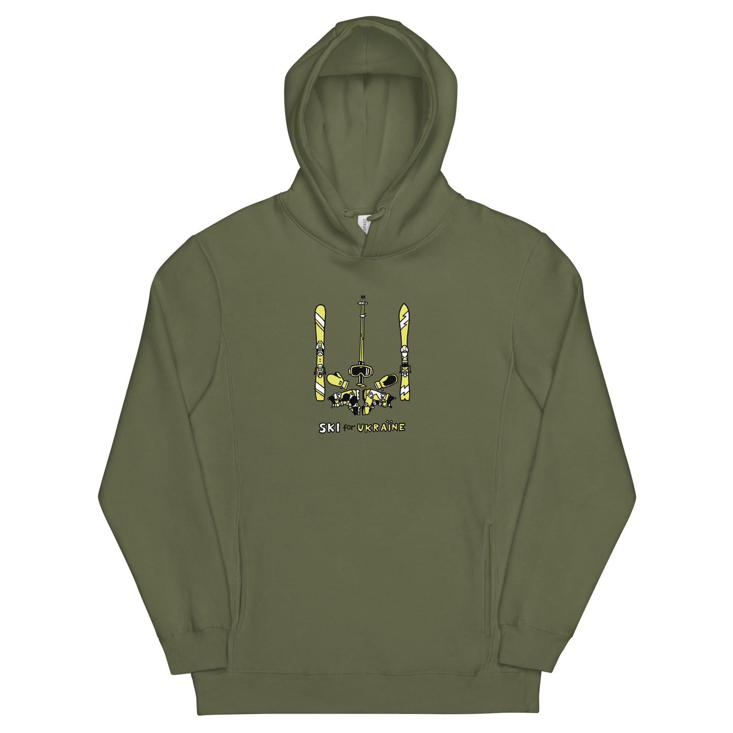 SKI for Ukraine - Unisex fashion hoodie