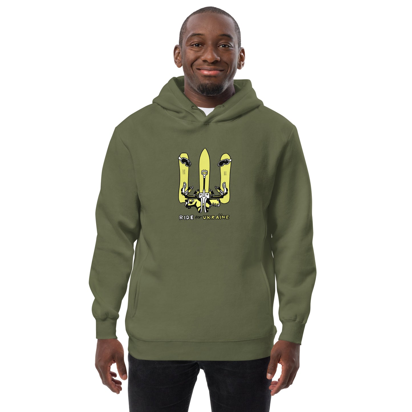 RIDE for Ukraine - Unisex fashion hoodie