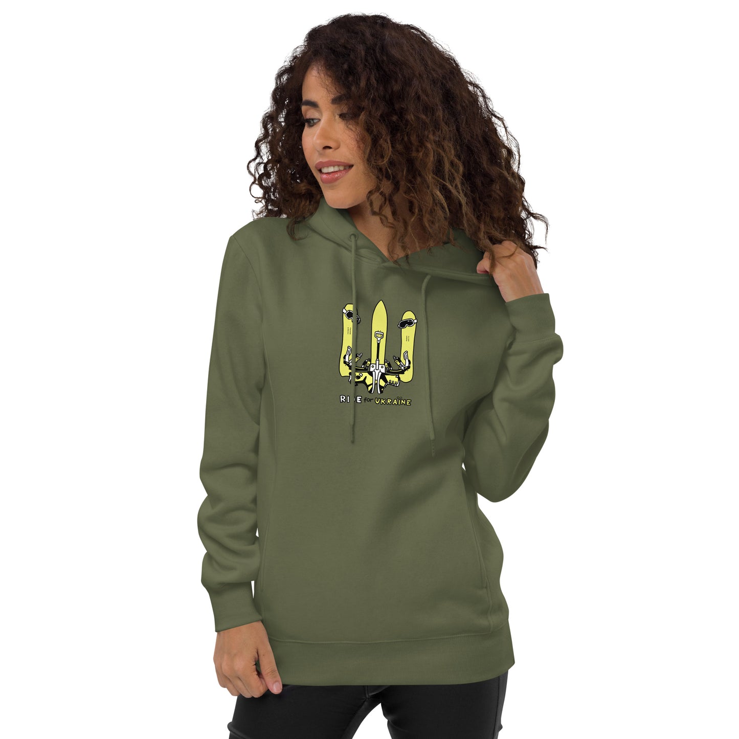 RIDE for Ukraine - Unisex fashion hoodie
