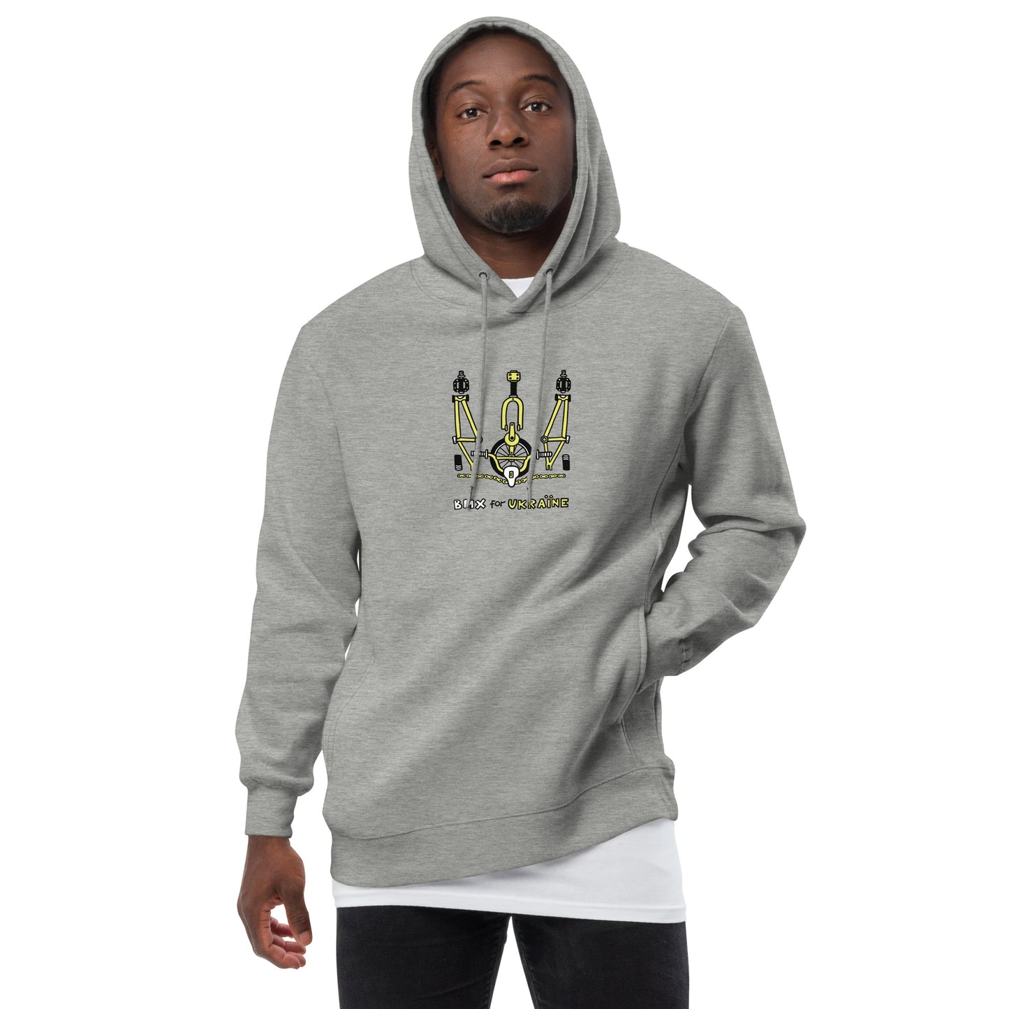 BMX for Ukraine - Unisex fashion hoodie