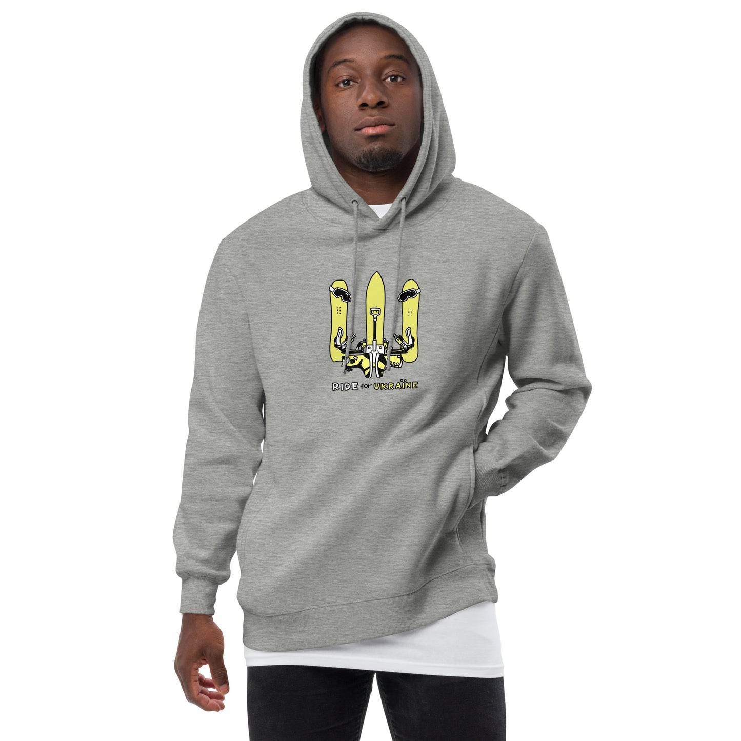 RIDE for Ukraine - Unisex fashion hoodie