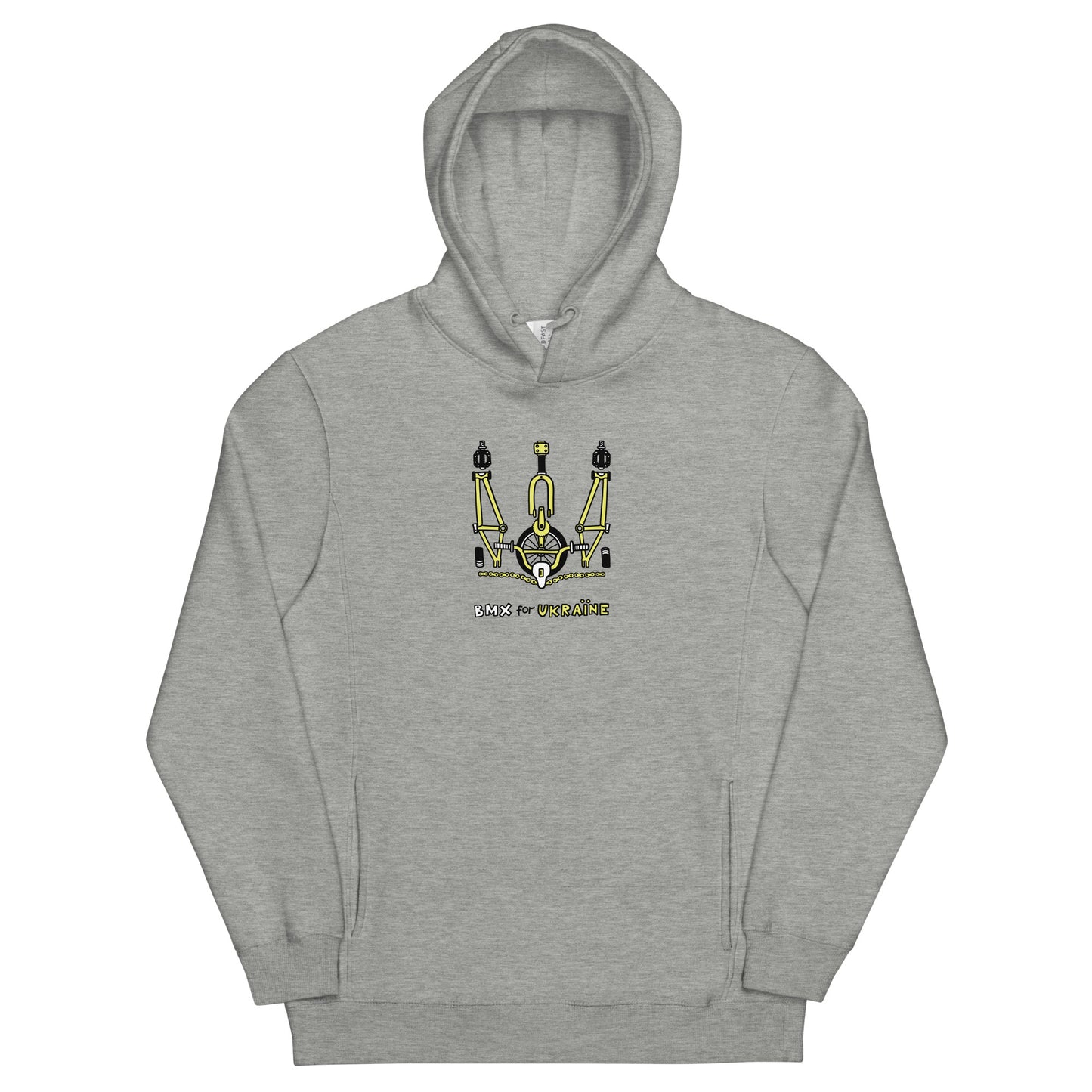 BMX for Ukraine - Unisex fashion hoodie