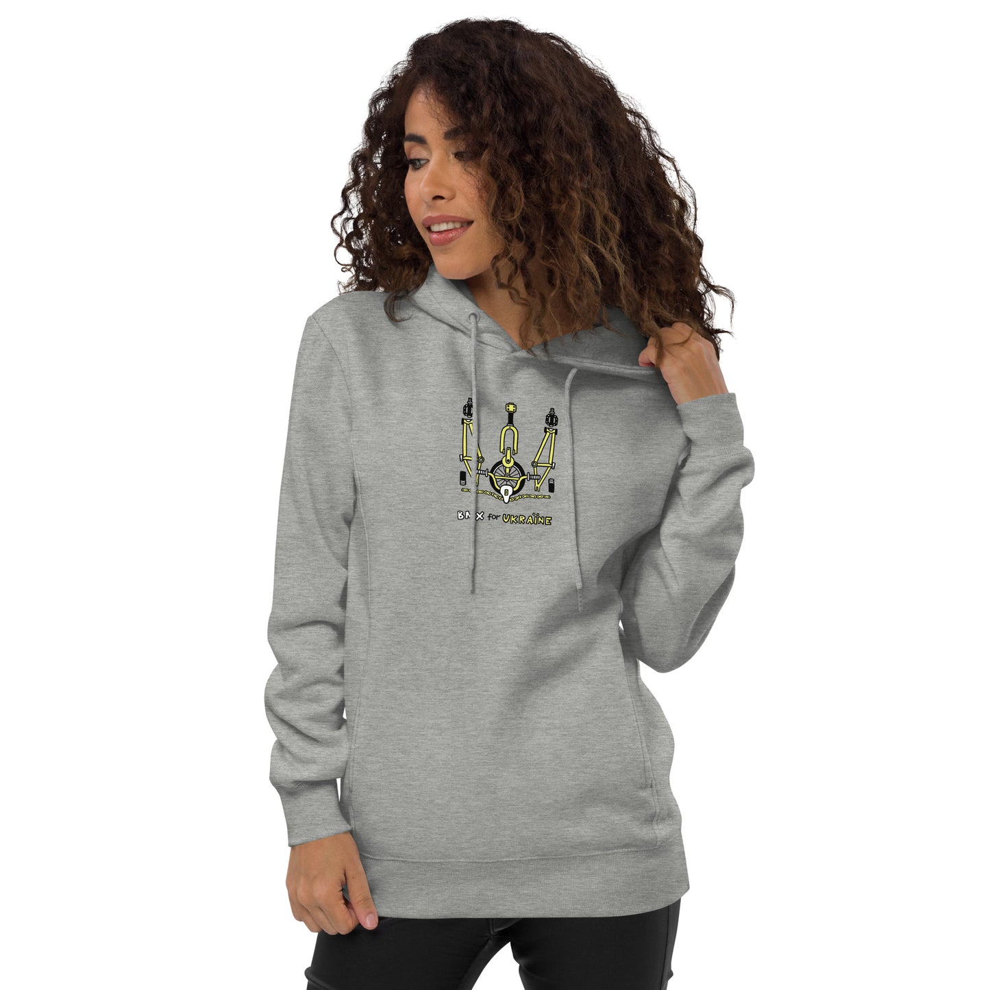 BMX for Ukraine - Unisex fashion hoodie