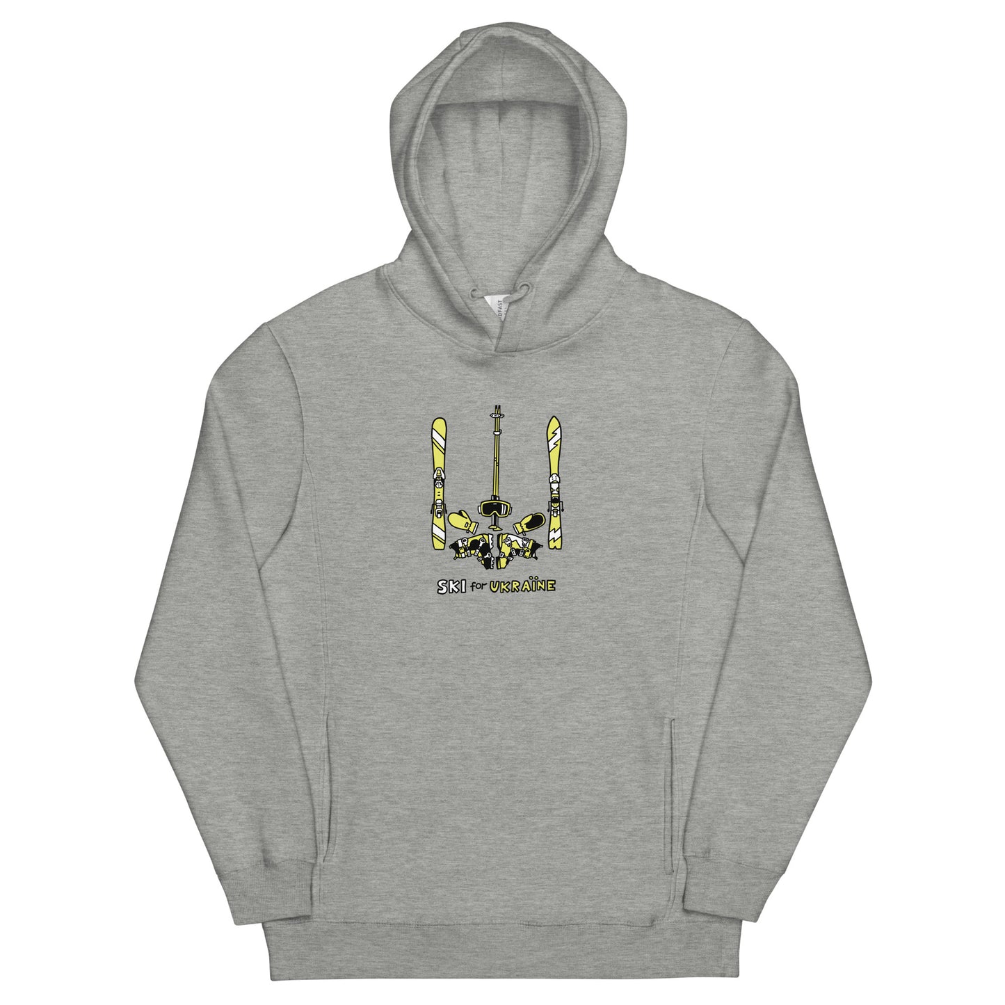 SKI for Ukraine - Unisex fashion hoodie