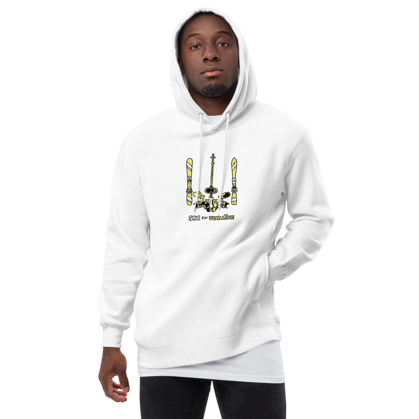 SKI for Ukraine - Unisex fashion hoodie