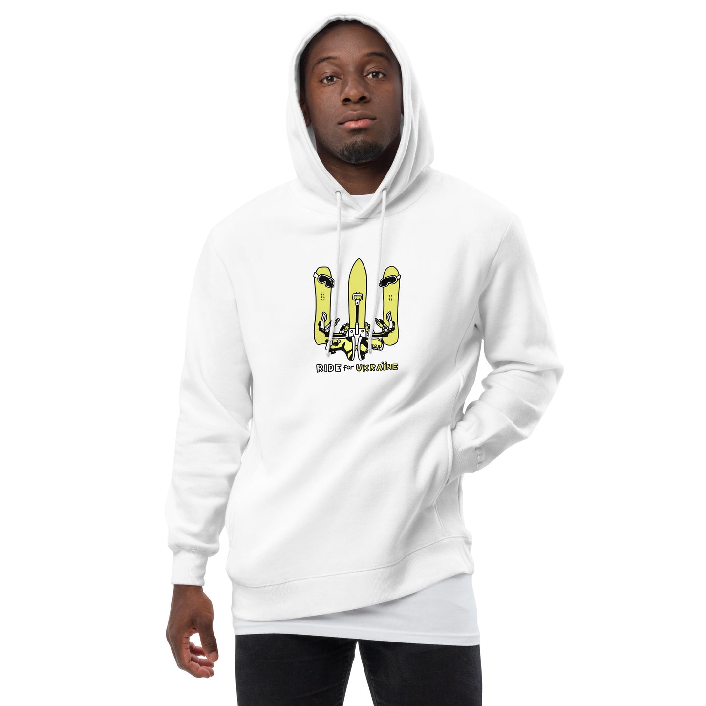 RIDE for Ukraine - Unisex fashion hoodie
