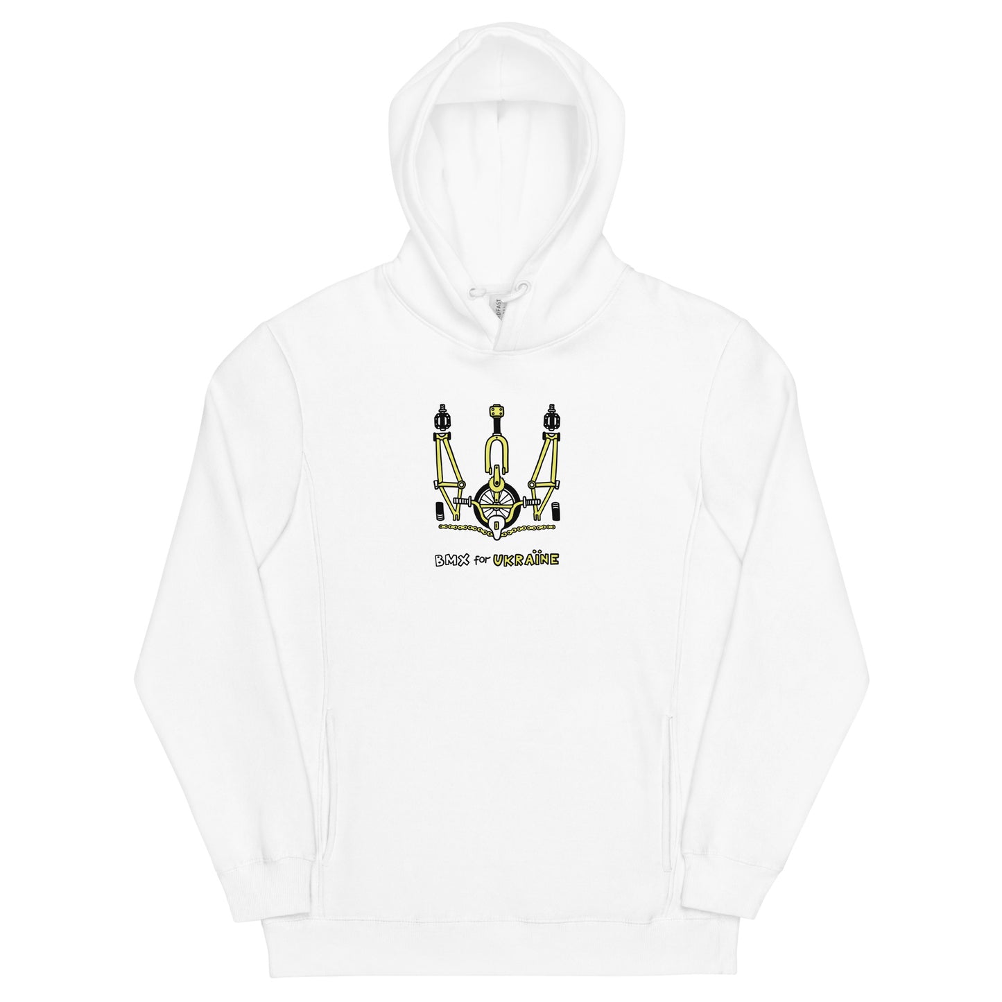 BMX for Ukraine - Unisex fashion hoodie