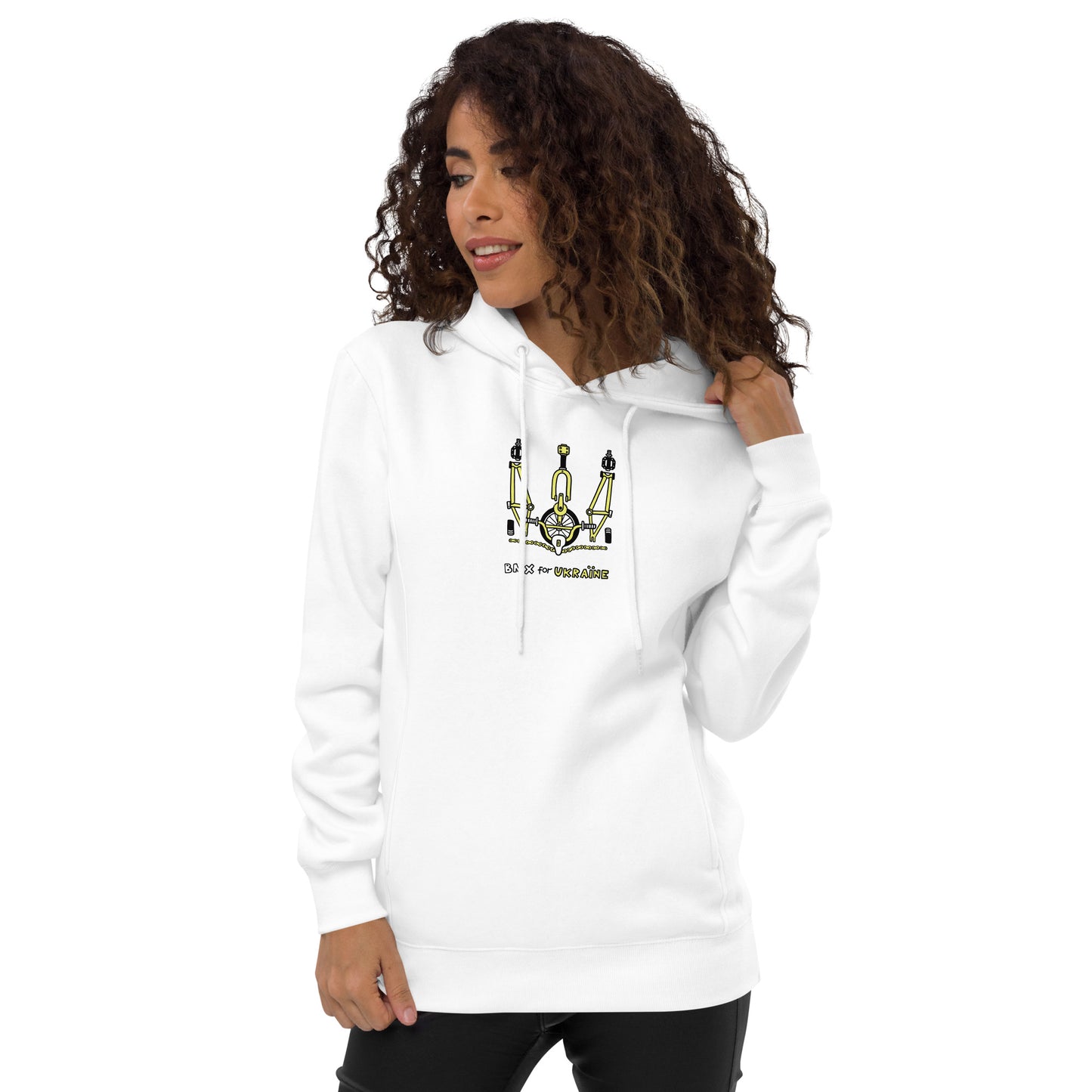 BMX for Ukraine - Unisex fashion hoodie