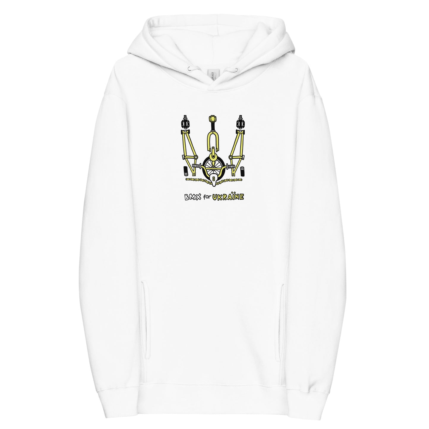 BMX for Ukraine - Unisex fashion hoodie