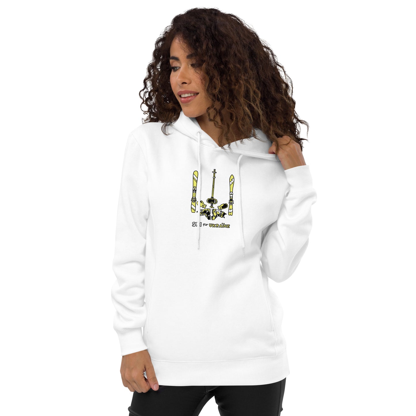 SKI for Ukraine - Unisex fashion hoodie