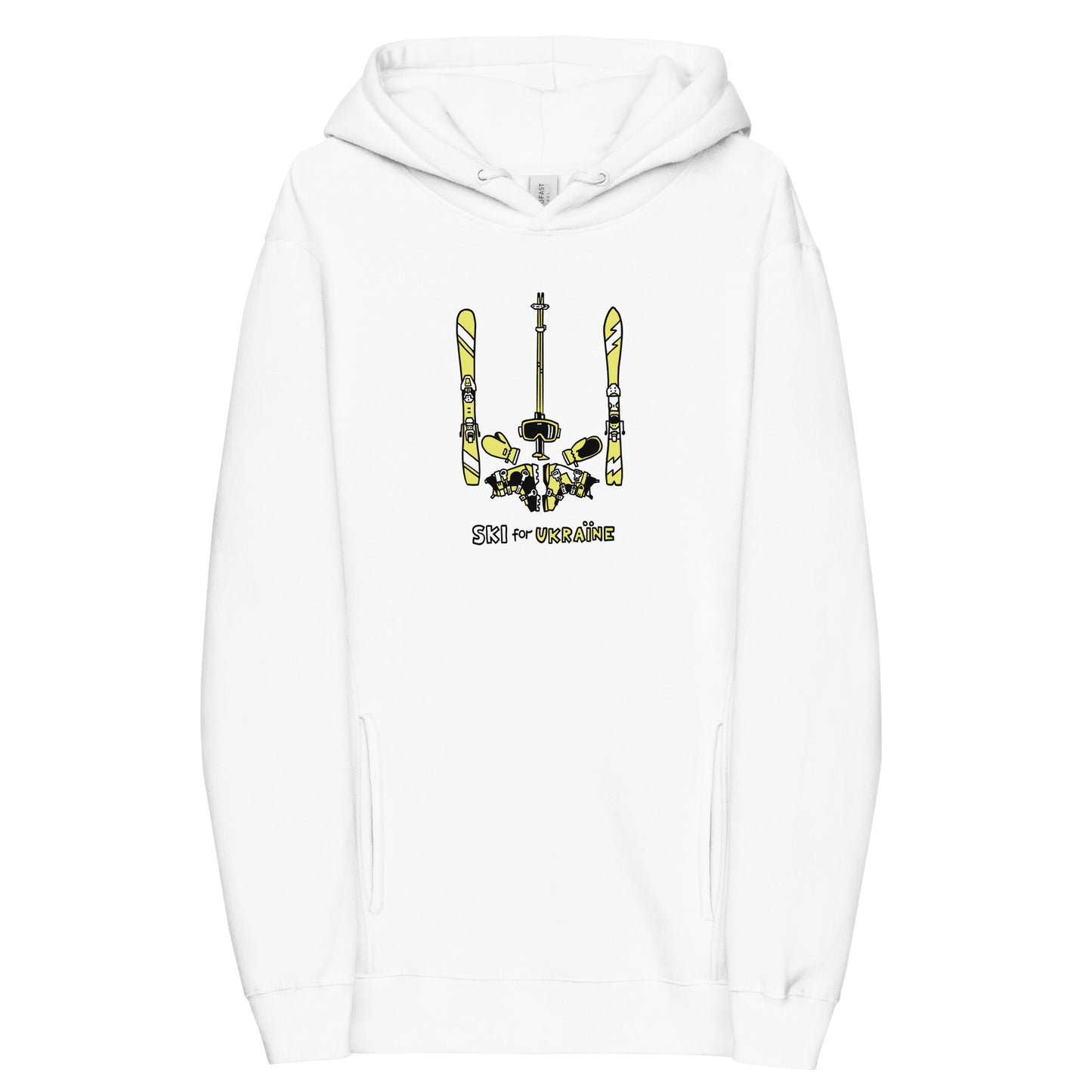 SKI for Ukraine - Unisex fashion hoodie