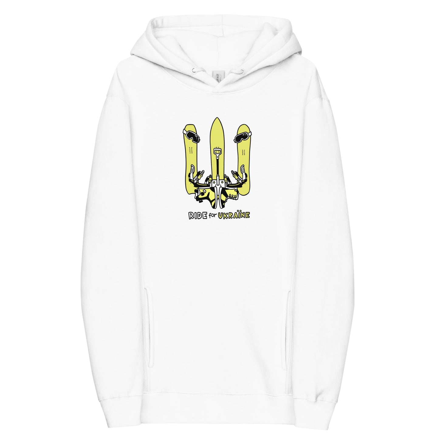 RIDE for Ukraine - Unisex fashion hoodie