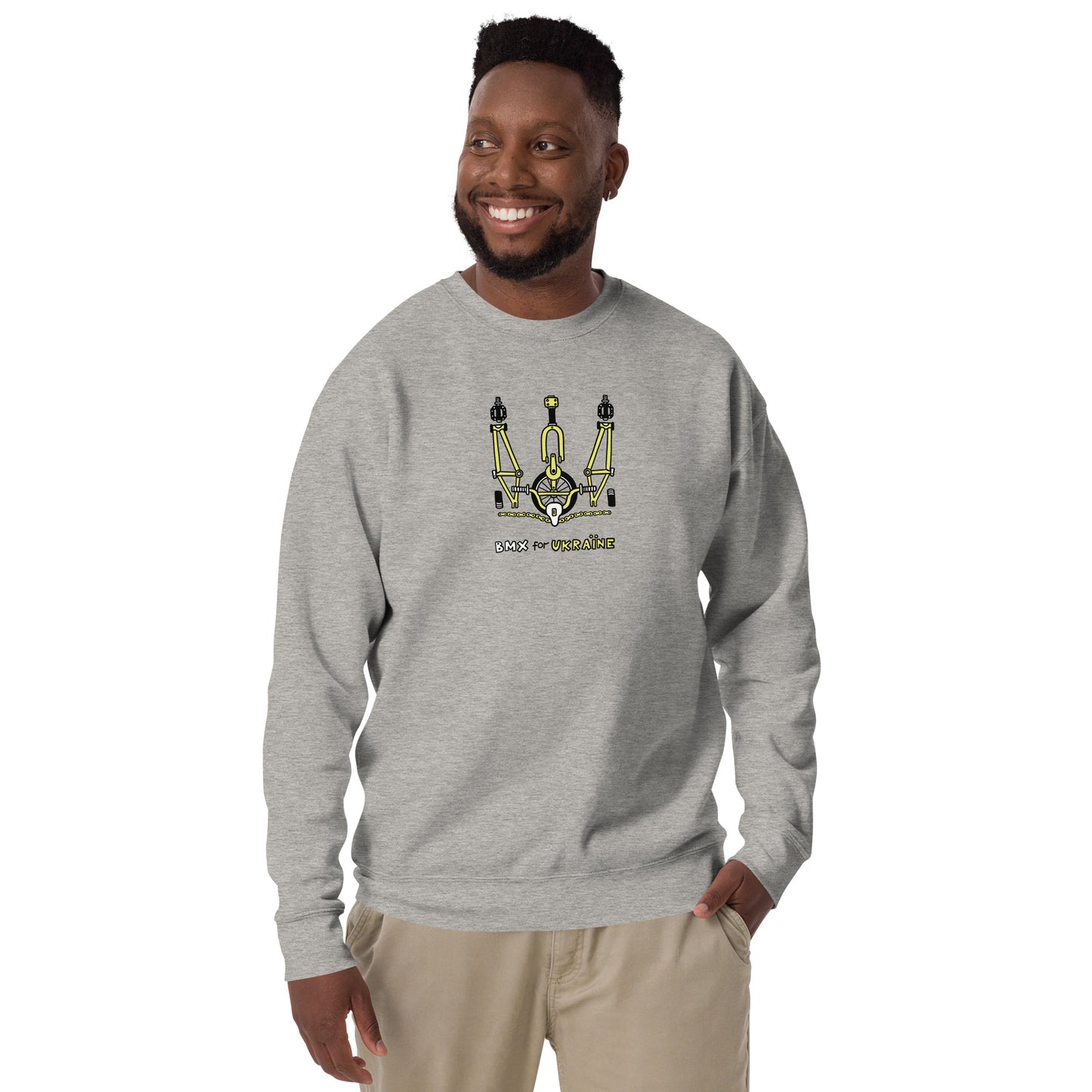 BMX for Ukraine - Unisex Premium Sweatshirt