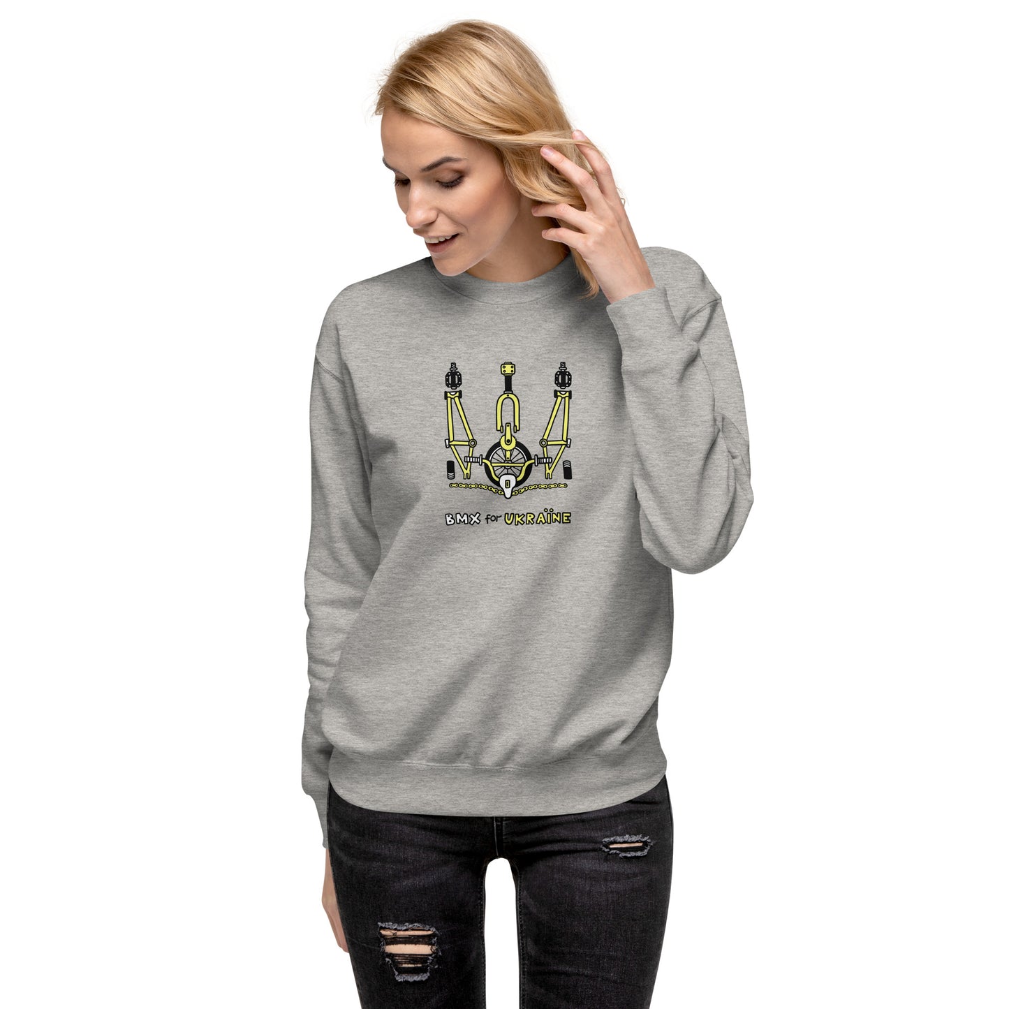 BMX for Ukraine - Unisex Premium Sweatshirt