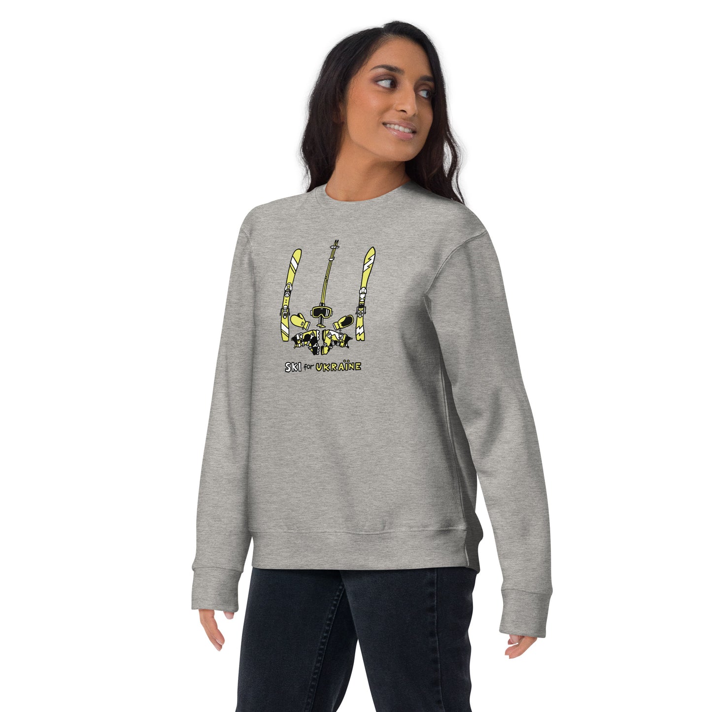 SKI for Ukraine - Unisex Premium Sweatshirt