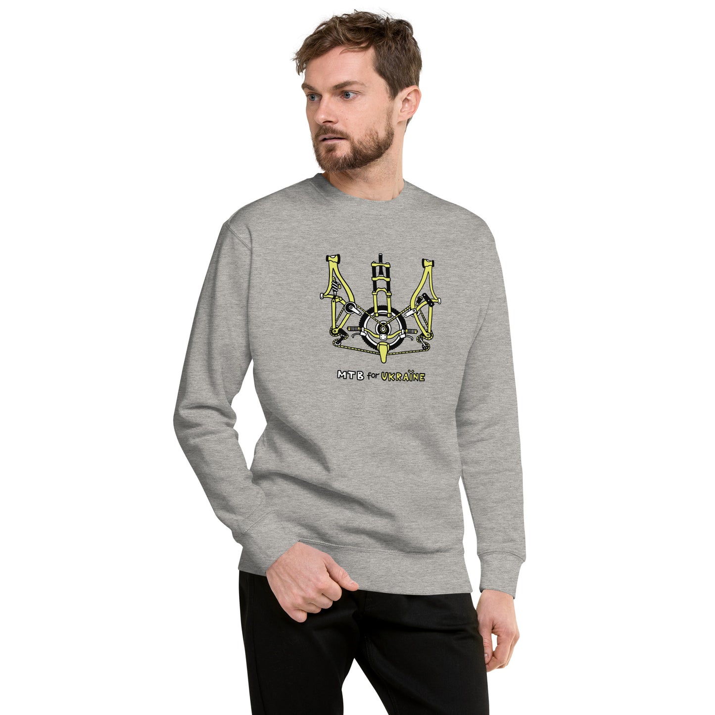 MTB for Ukraine - Unisex Premium Sweatshirt
