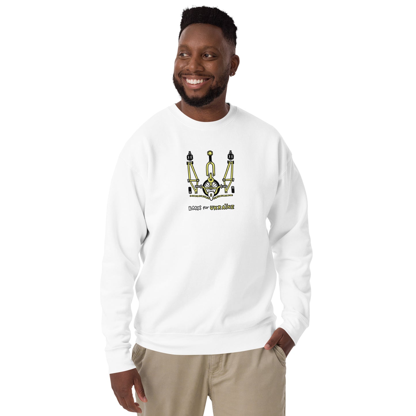 BMX for Ukraine - Unisex Premium Sweatshirt