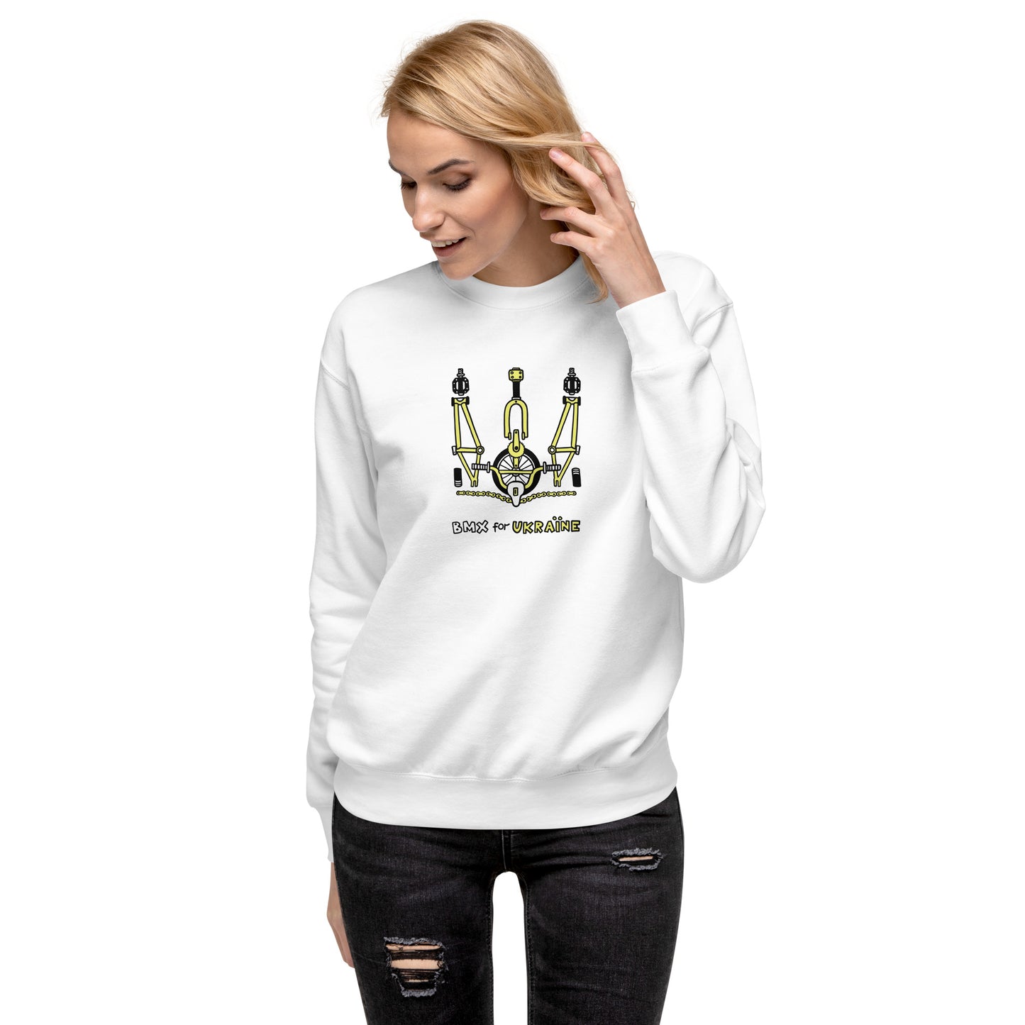 BMX for Ukraine - Unisex Premium Sweatshirt