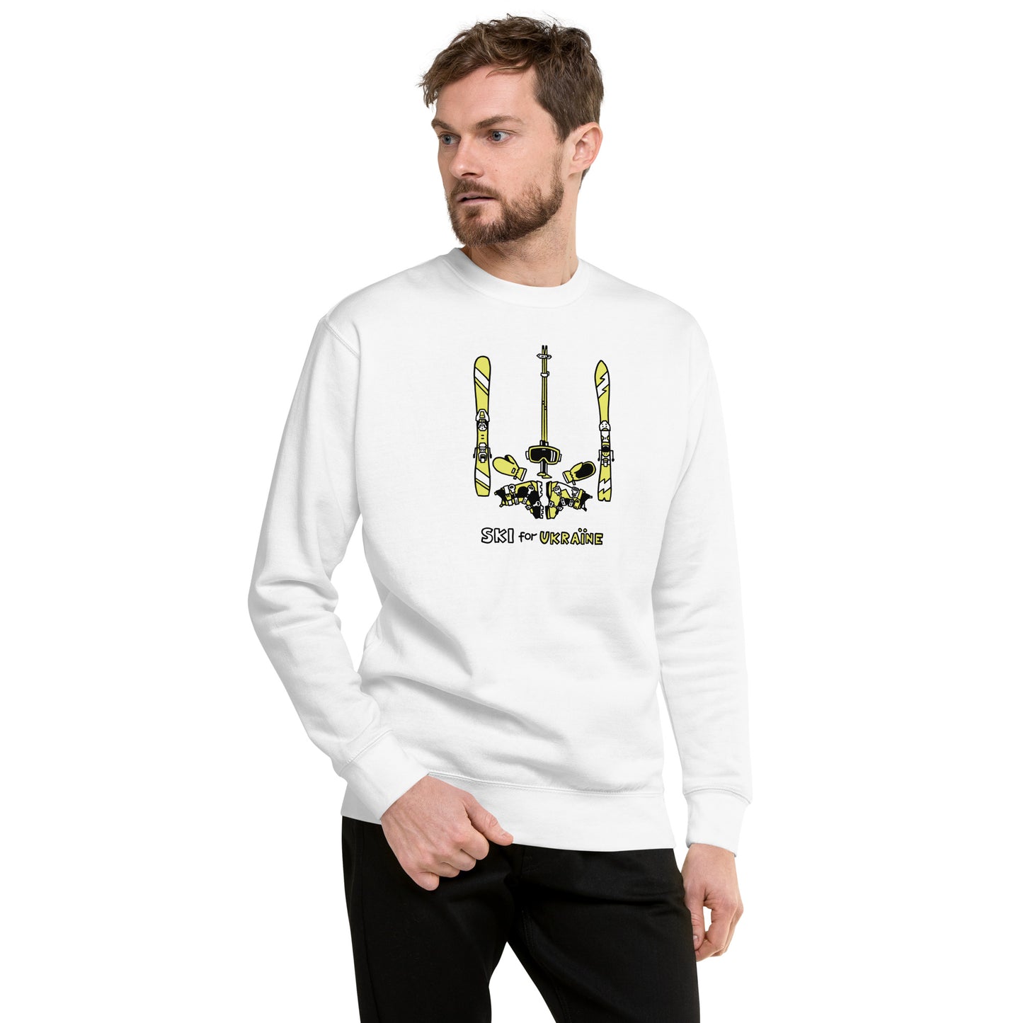 SKI for Ukraine - Unisex Premium Sweatshirt
