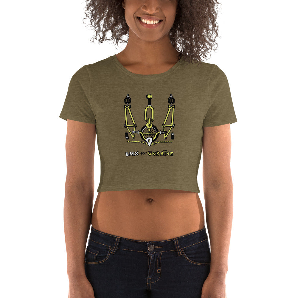 BMX for Ukraine - Women’s Crop Tee