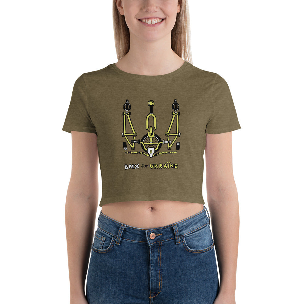 BMX for Ukraine - Women’s Crop Tee