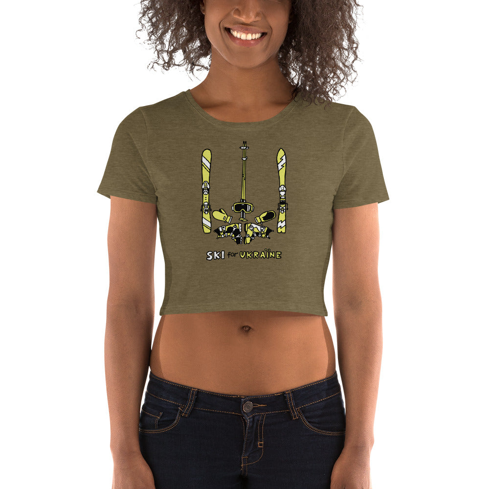 SKI for Ukraine - Women’s Crop Tee