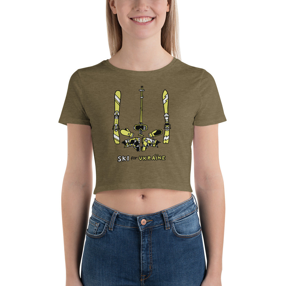 SKI for Ukraine - Women’s Crop Tee