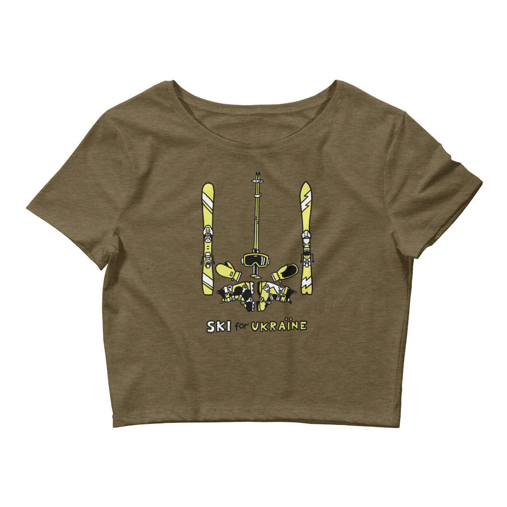 SKI for Ukraine - Women’s Crop Tee