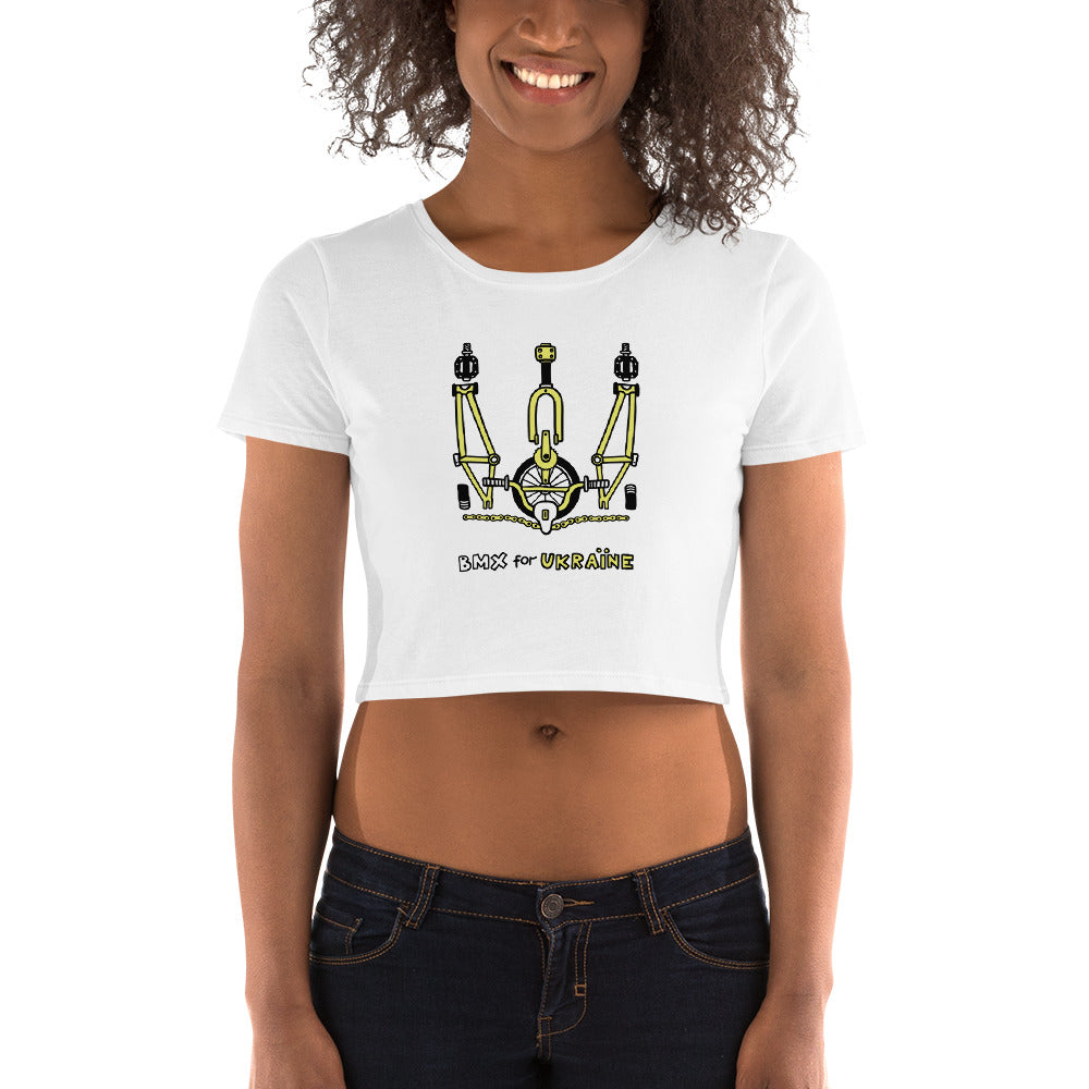 BMX for Ukraine - Women’s Crop Tee