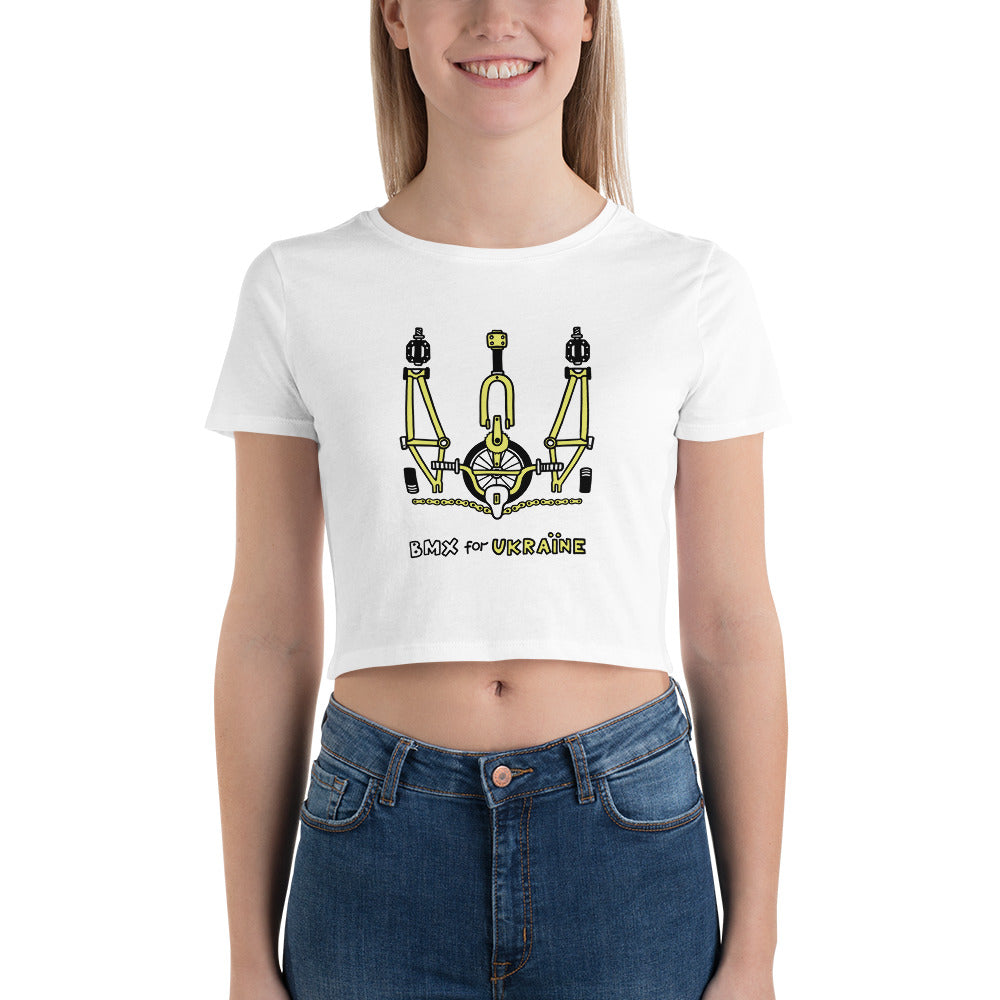 BMX for Ukraine - Women’s Crop Tee