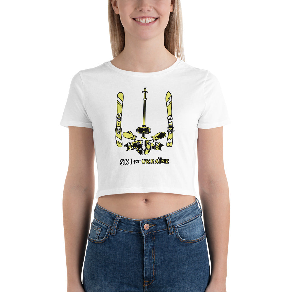 SKI for Ukraine - Women’s Crop Tee