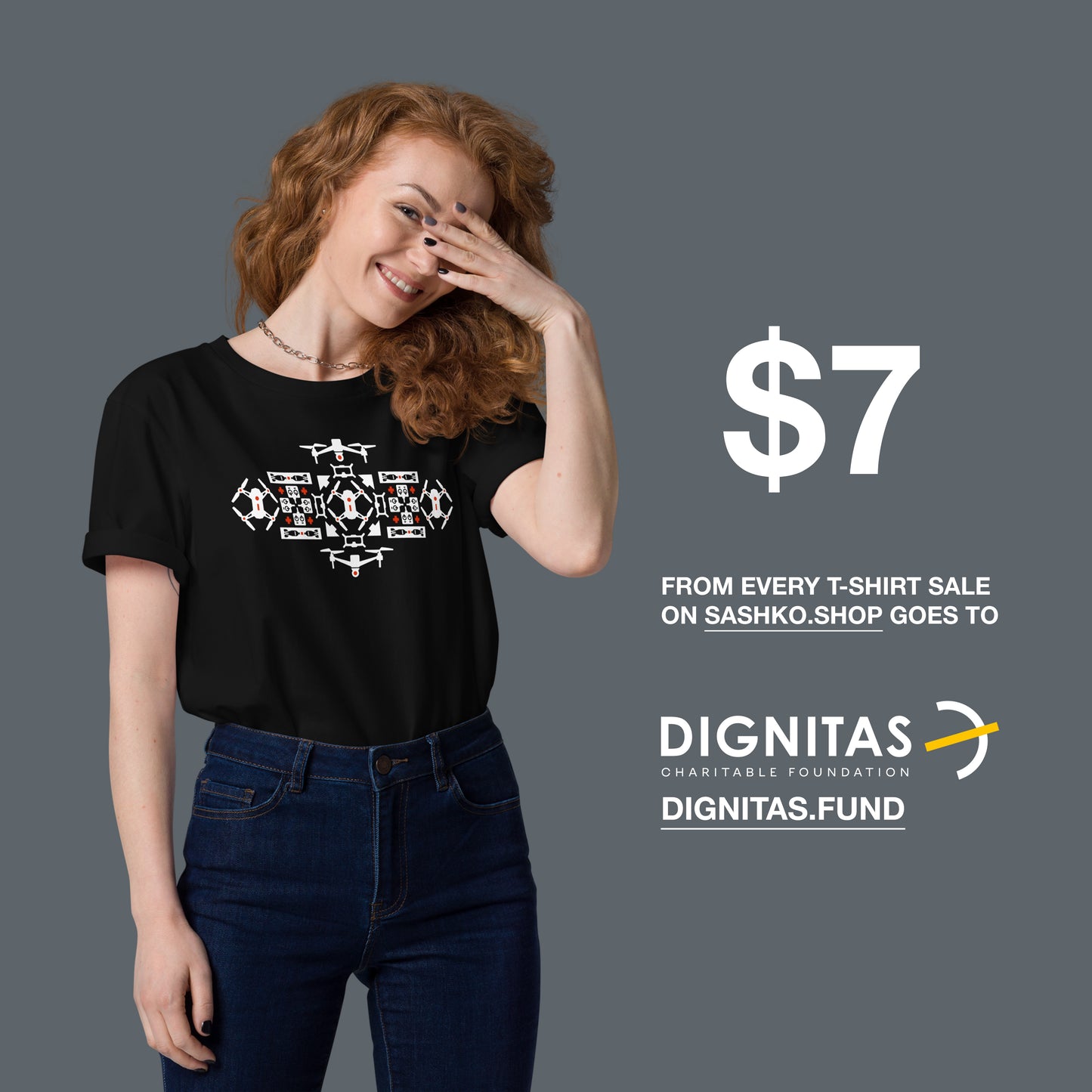 Dignitas Drones - GREY - Unisex t-shirt