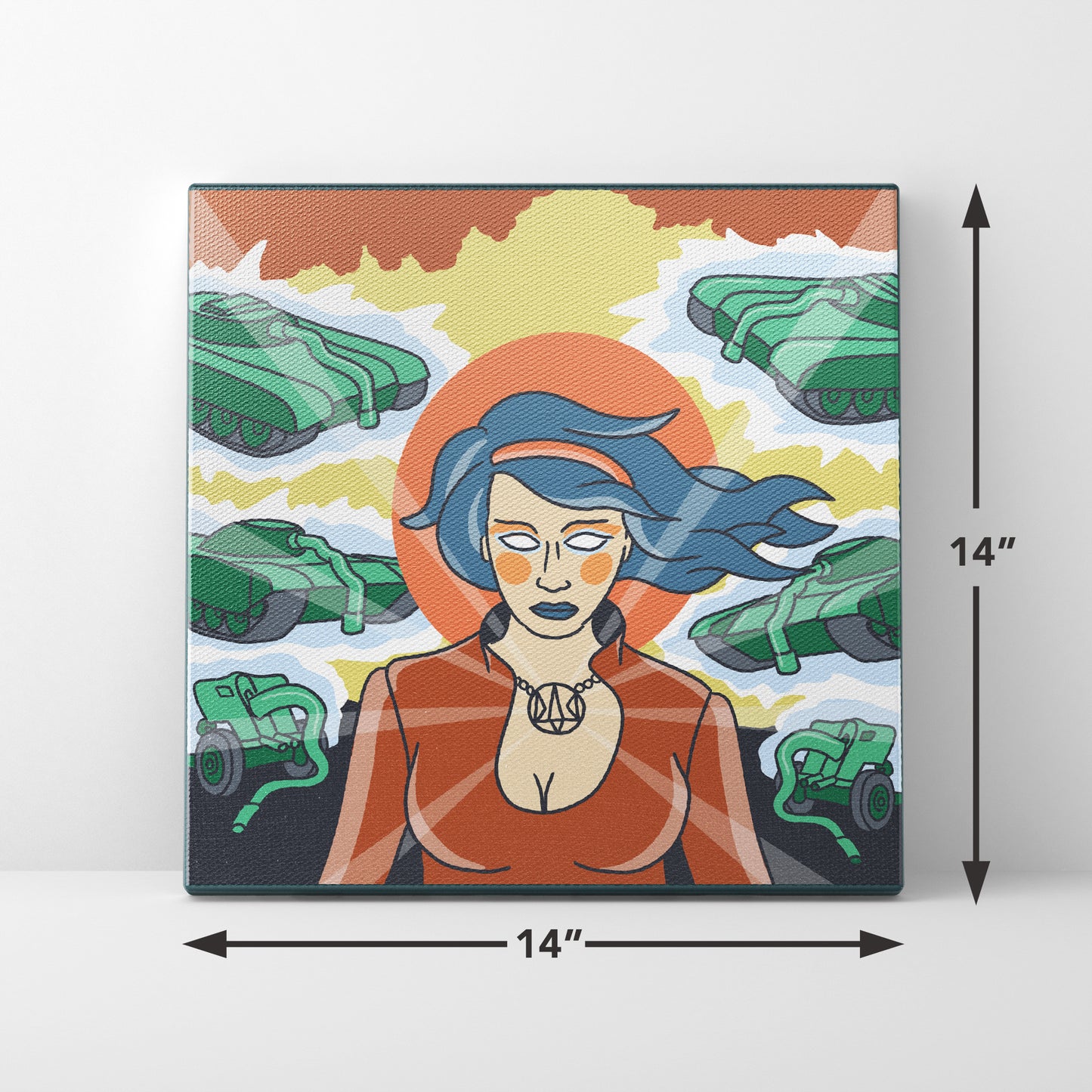 Canvas 14"-14" - Konotop Witch