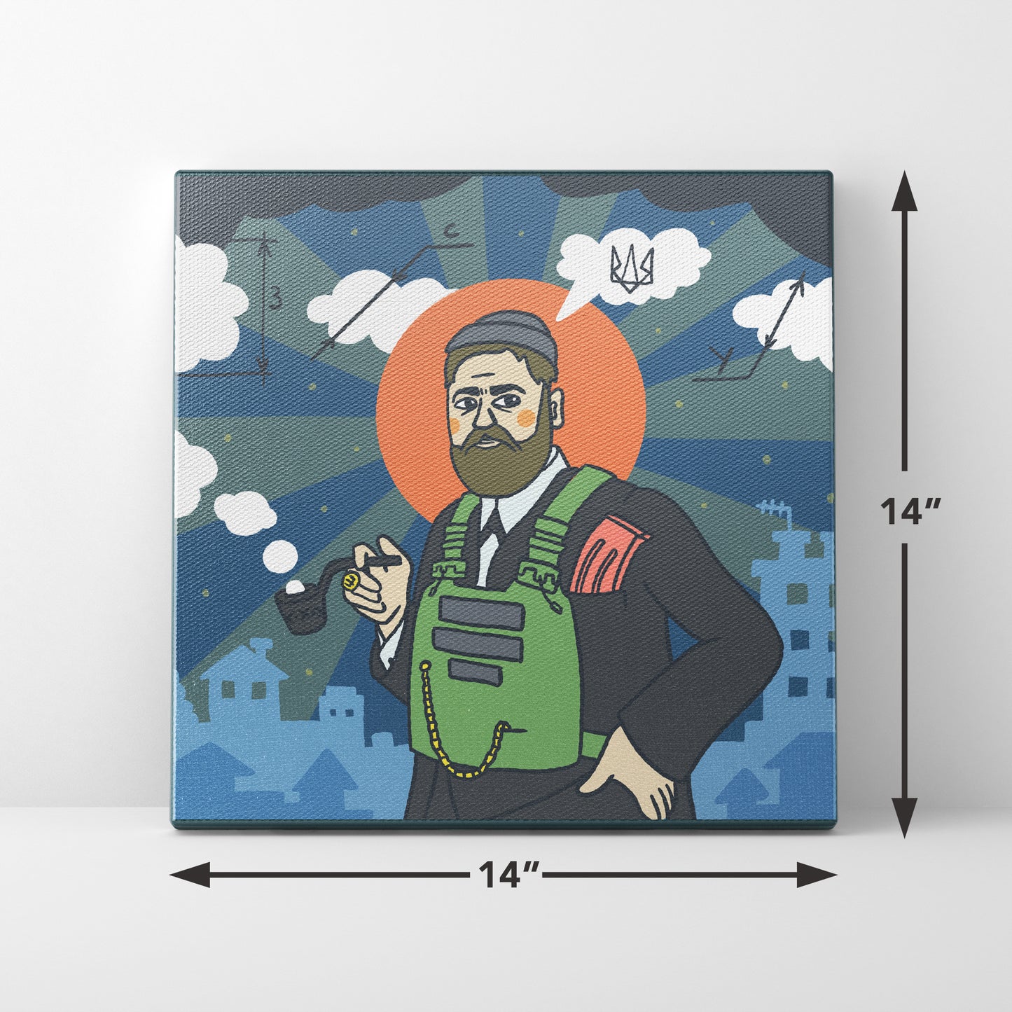 Canvas 14"-14" - Military Psychologist