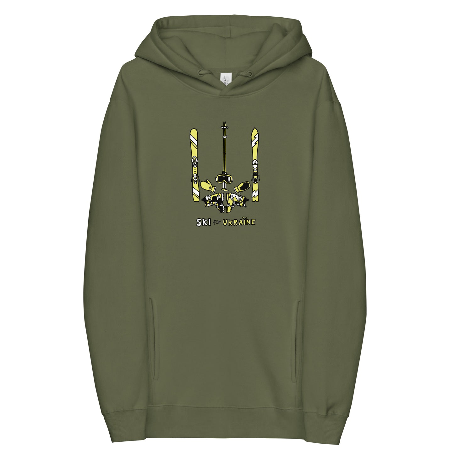 SKI for Ukraine - Unisex fashion hoodie