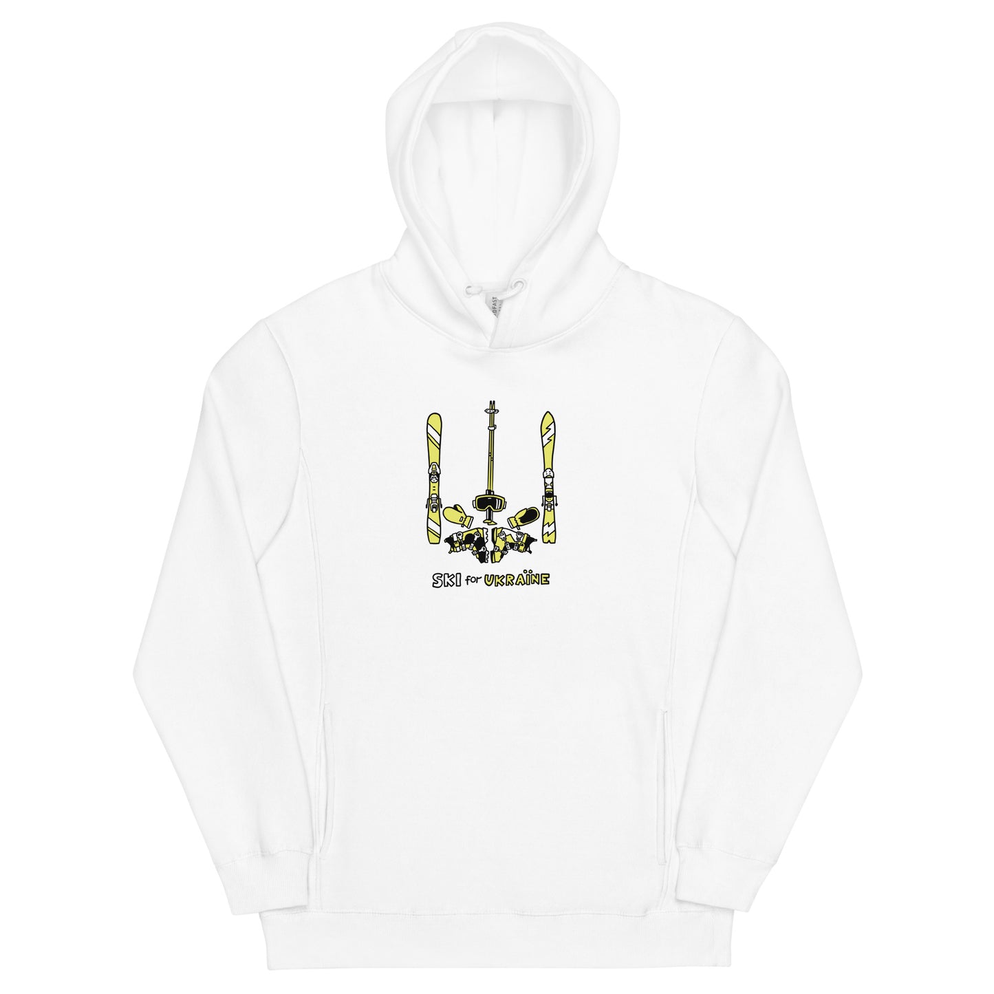 SKI for Ukraine - Unisex fashion hoodie